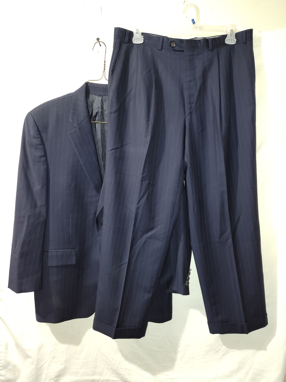 Lauren Ralph Lauren Men's Navy Pinstripe Suit - Two-Piece